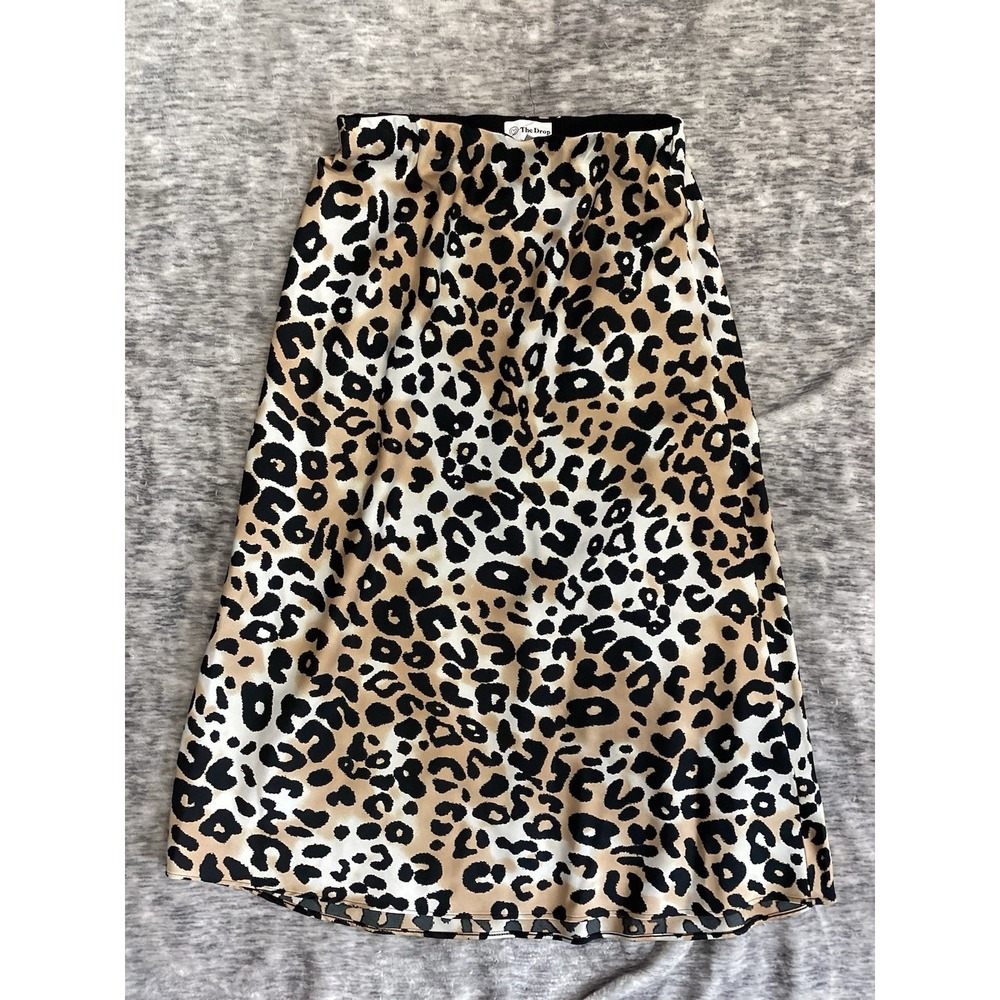 The Drop Women Leopard‎ Maxi Skirt XS